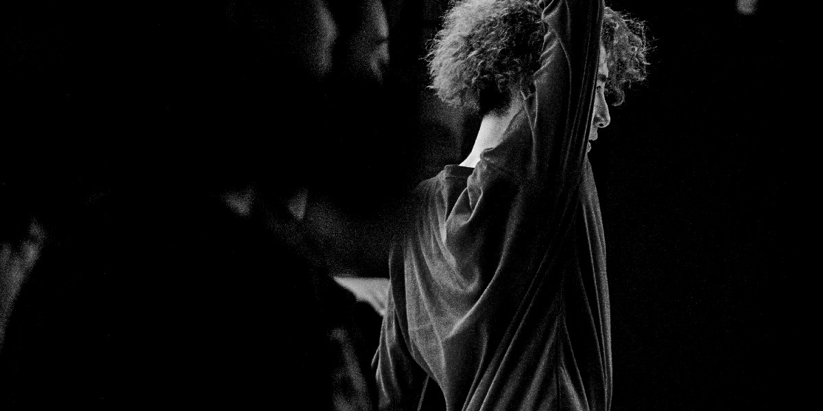 up close view of a dancer practicing